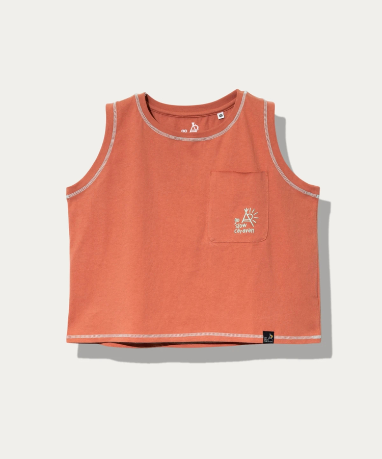 go slow caravan(ゴースローキャラバン) |USA/C タンクトップミドルTEE (WOMENS)