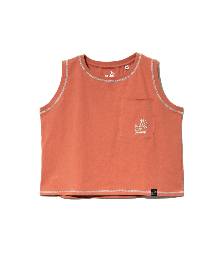 go slow caravan(ゴースローキャラバン) |USA/C タンクトップミドルTEE (WOMENS)