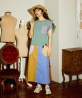 go slow caravan(ゴースローキャラバン) |USA/C フリルスリーブTEE (WOMENS)