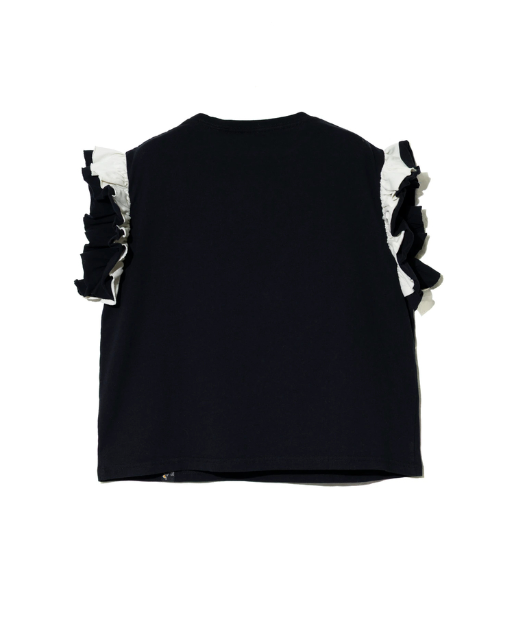 go slow caravan(ゴースローキャラバン) |USA/C フリルスリーブTEE (WOMENS)