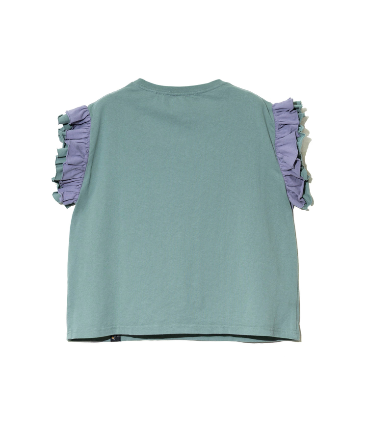 go slow caravan(ゴースローキャラバン) |USA/C フリルスリーブTEE (WOMENS)