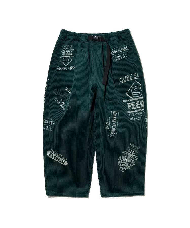 CUBE SUGAR/キューブシュガー 6Wコーデュロイプリントパンツ (WOMENS