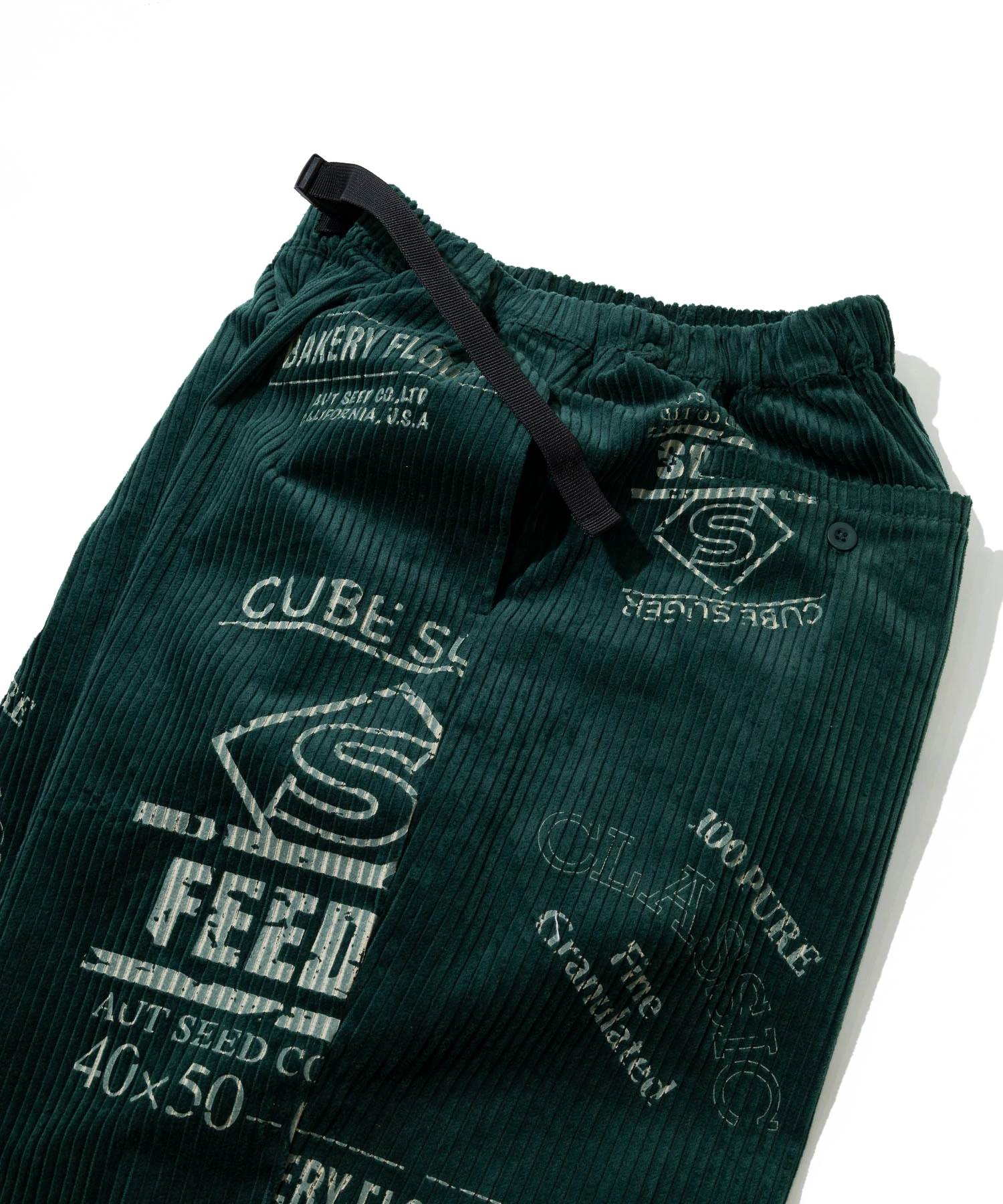 CUBE SUGAR/キューブシュガー 6Wコーデュロイプリントパンツ (WOMENS