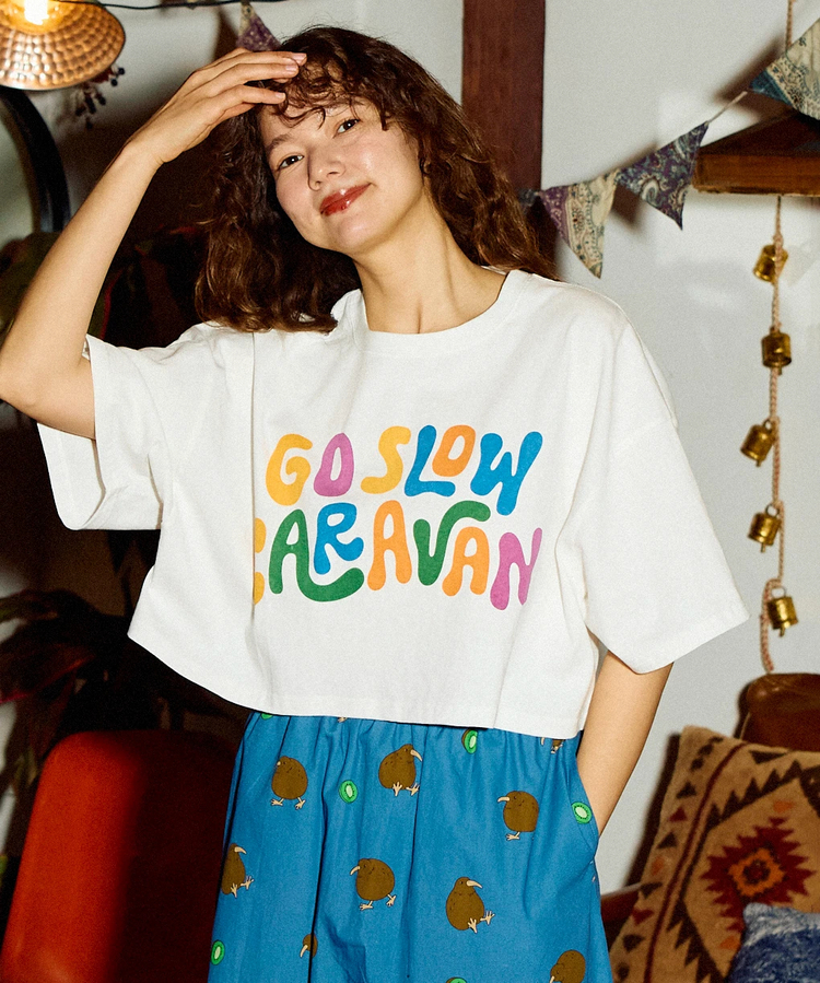 go slow caravan(ゴースローキャラバン) |USA/C BIGショートTEE (WOMENS)