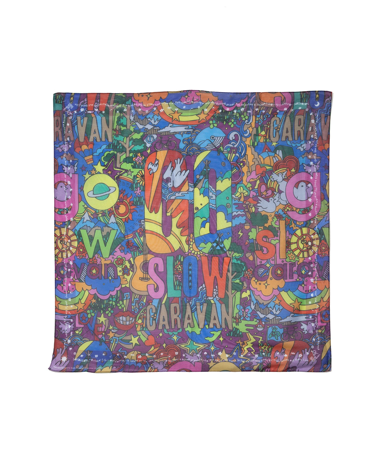 go slow caravan(ゴースローキャラバン) |フローティングジョーゼット スカーフ