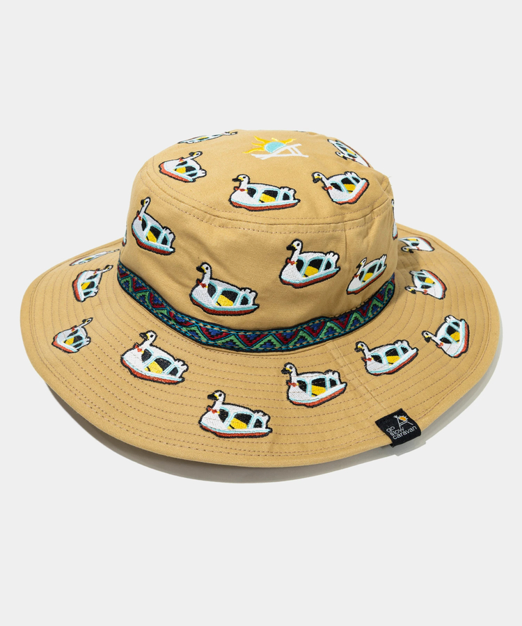 go slow caravan(ゴースローキャラバン) |ライトキャンバス総刺繍キャンパーハット