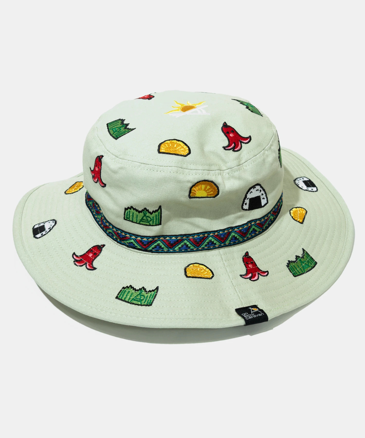 go slow caravan(ゴースローキャラバン) |ライトキャンバス総刺繍キャンパーハット