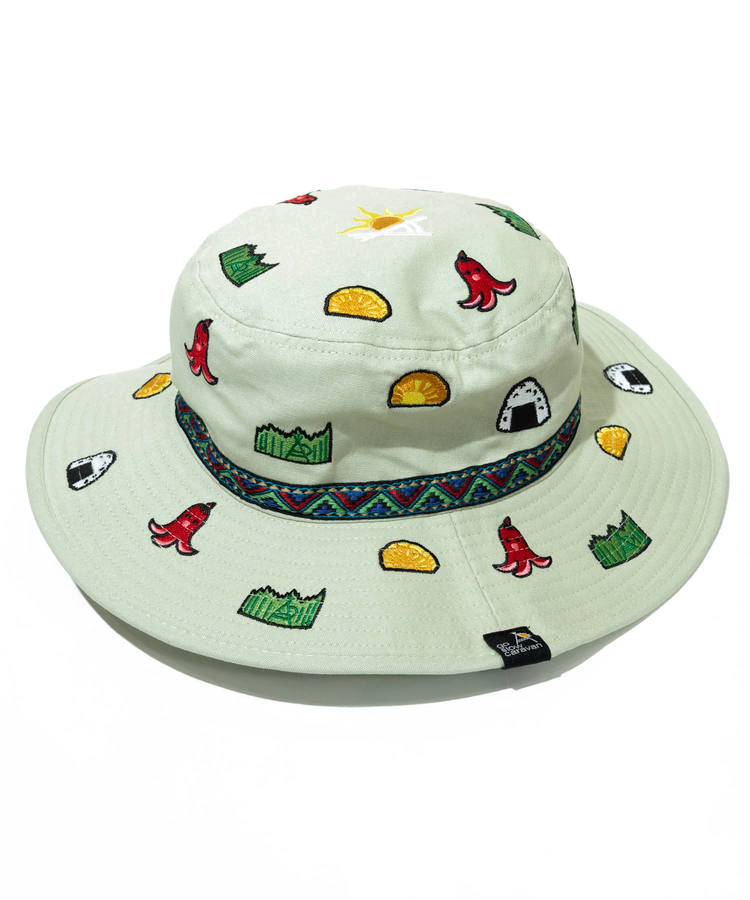 go slow caravan(ゴースローキャラバン) |ライトキャンバス総刺繍キャンパーハット