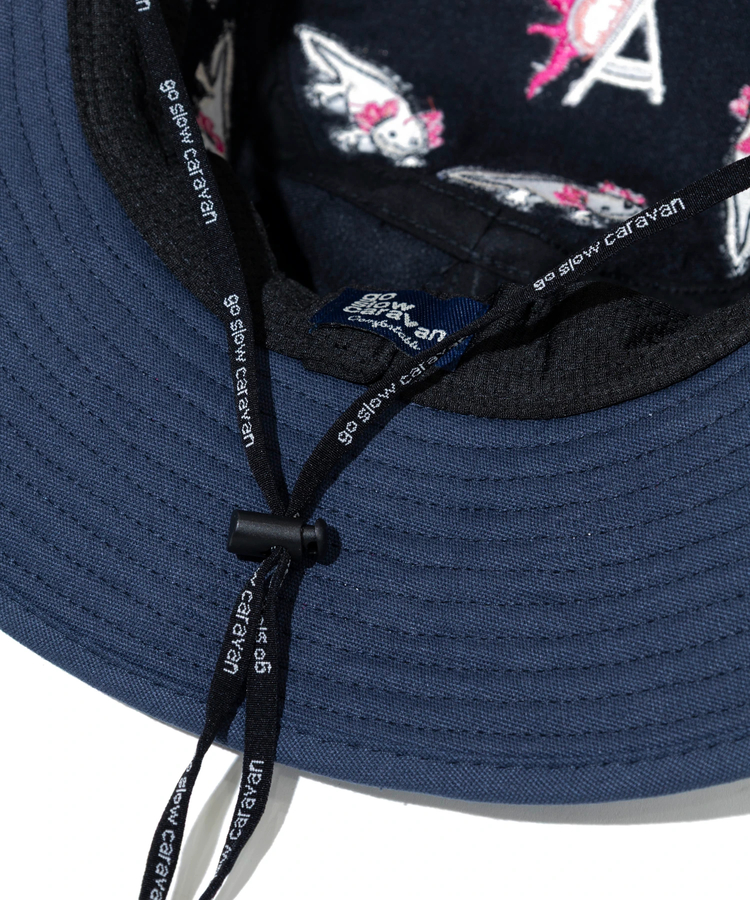 go slow caravan(ゴースローキャラバン) |ライトキャンバス総刺繍キャンパーハット