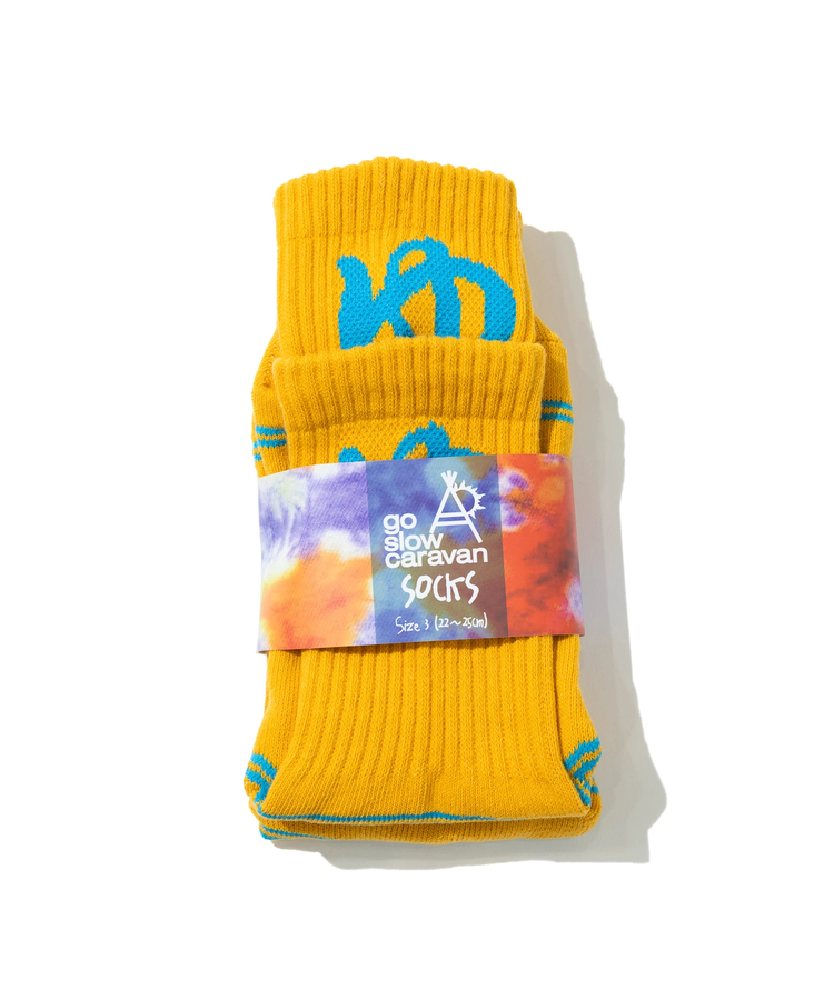 go slow caravan(ゴースローキャラバン) |パイルジャガード レイヤードリブクルーソックス (MENS/WOMENS)