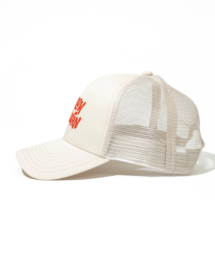 go slow caravan(ゴースローキャラバン) |ツイルヒッピーロゴ 6パネルメッシュキャップ