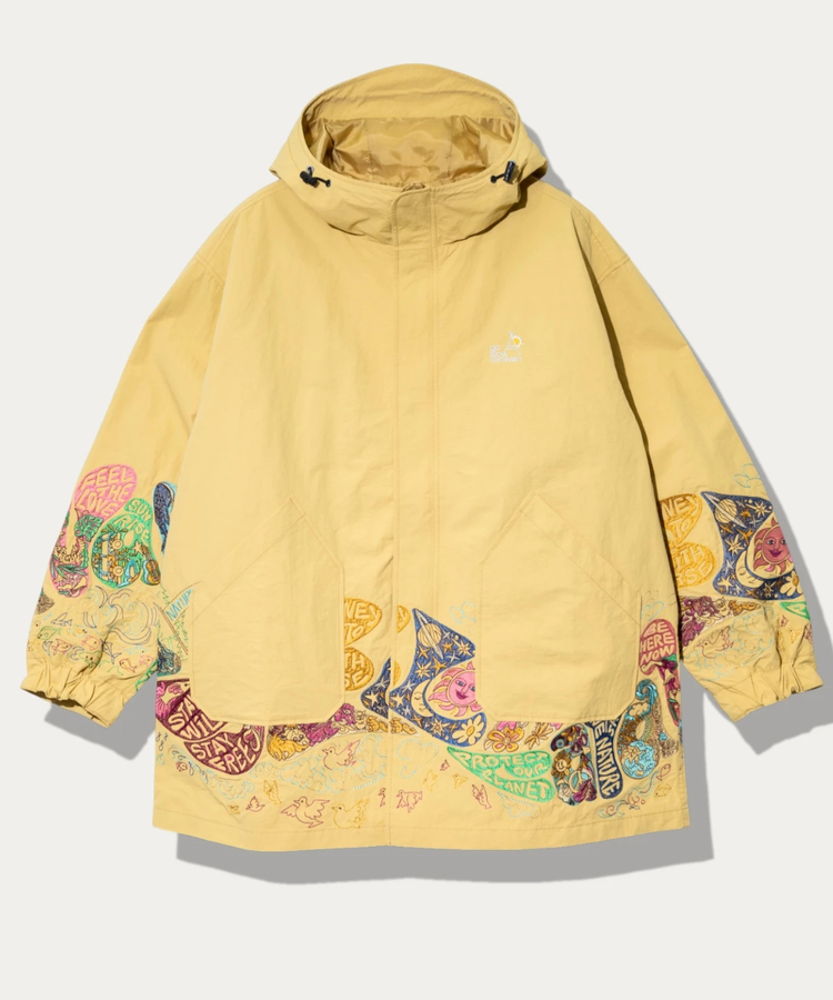 go slow caravan(ゴースローキャラバン) |ウェザークロスパネル刺繍フィールドコート (MENS/WOMENS)