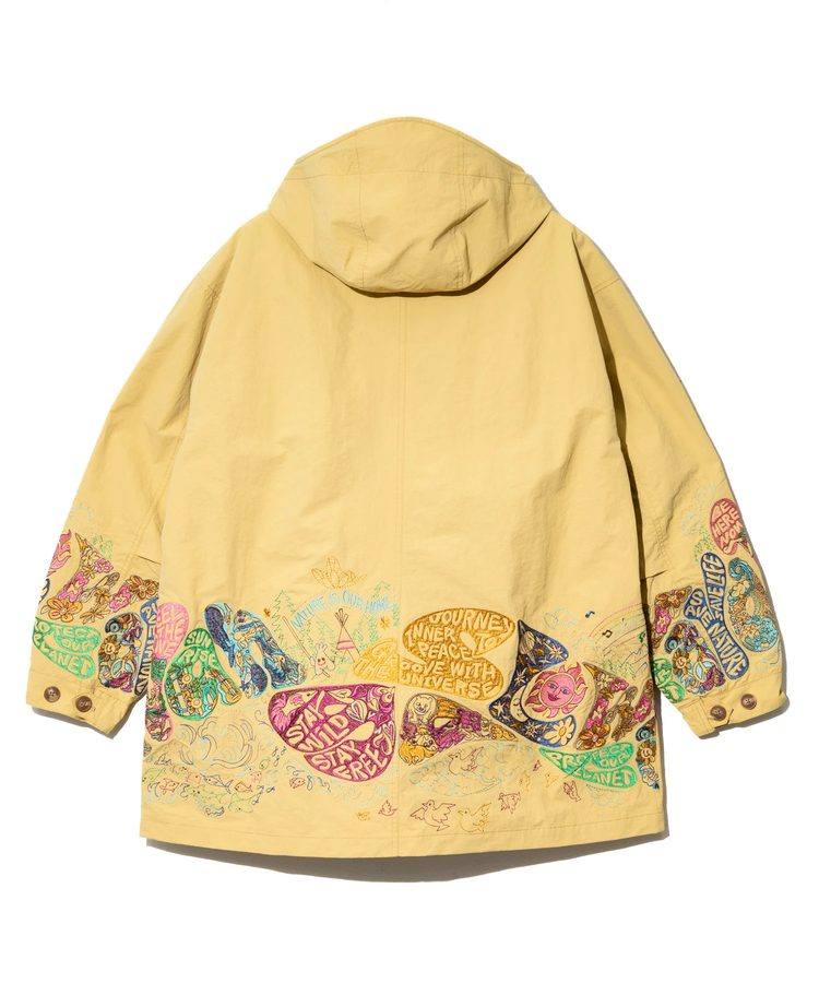 go slow caravan(ゴースローキャラバン) |ウェザークロスパネル刺繍フィールドコート (MENS/WOMENS)