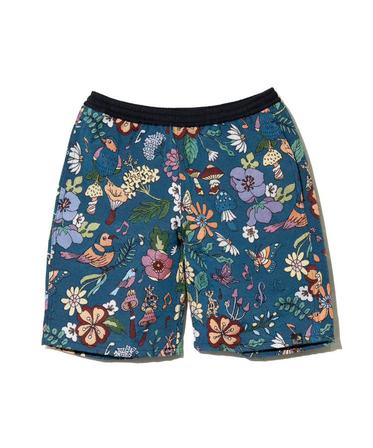 go slow caravan(ゴースローキャラバン) |ゴブランハッピーフラワーイージーショーツ (MENS)