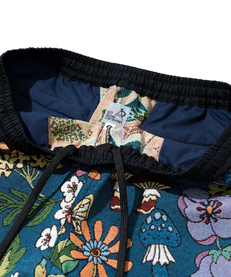 go slow caravan(ゴースローキャラバン) |ゴブランハッピーフラワーイージーショーツ (MENS)