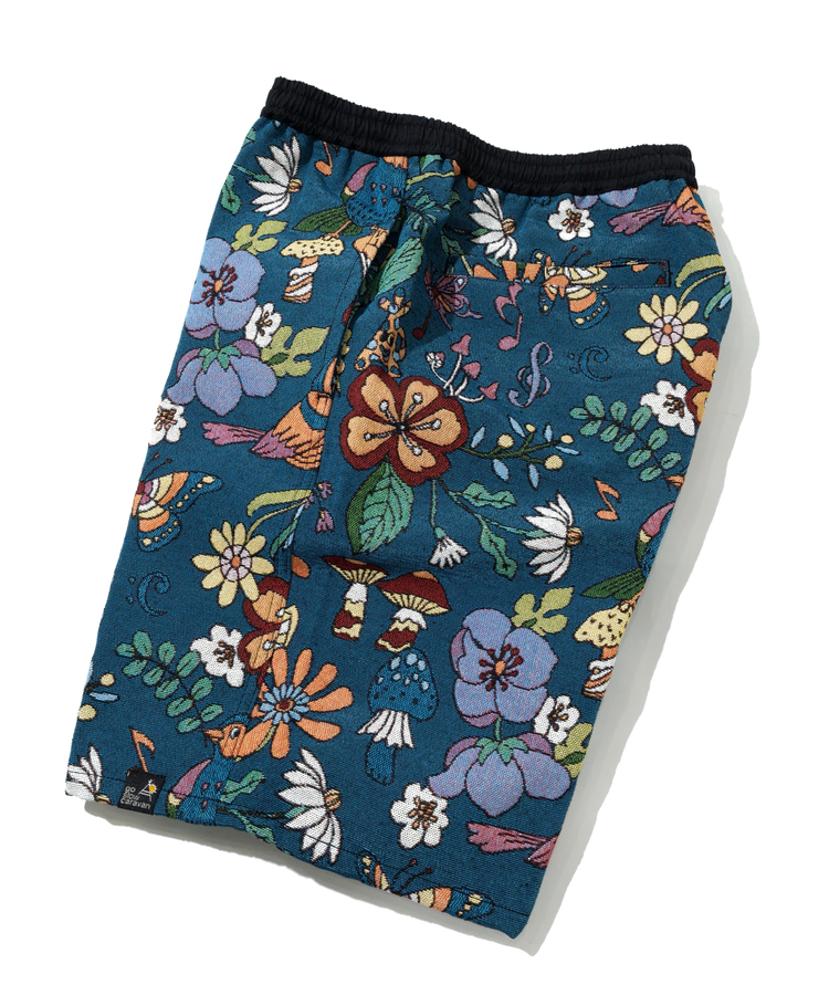 go slow caravan(ゴースローキャラバン) |ゴブランハッピーフラワーイージーショーツ (MENS)