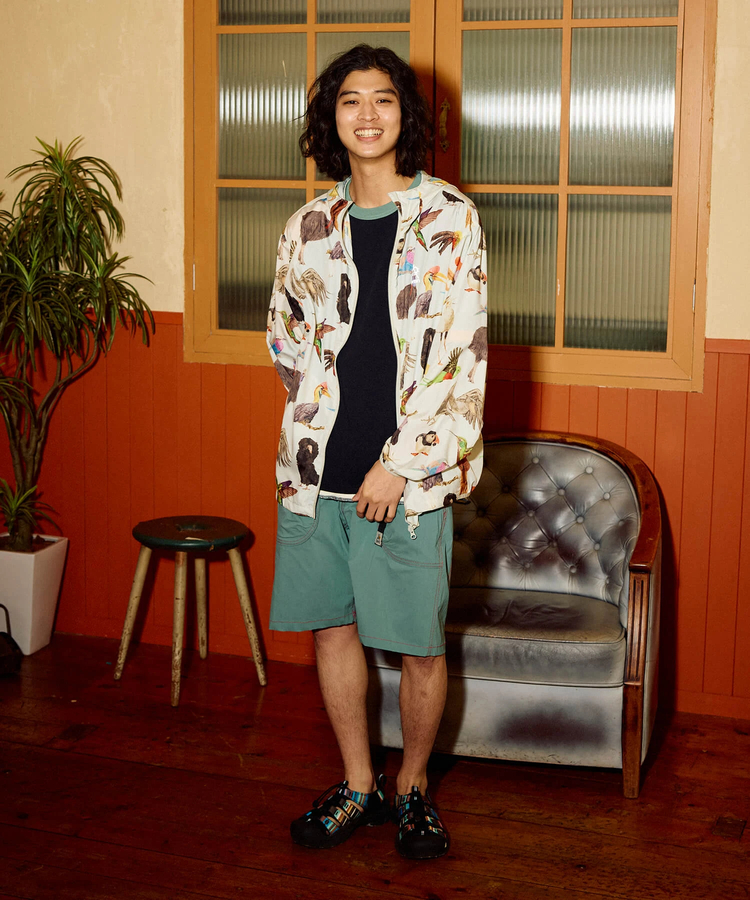 go slow caravan(ゴースローキャラバン) |マイクロリップ目立っちゃぶるパーカーJKT (MENS)