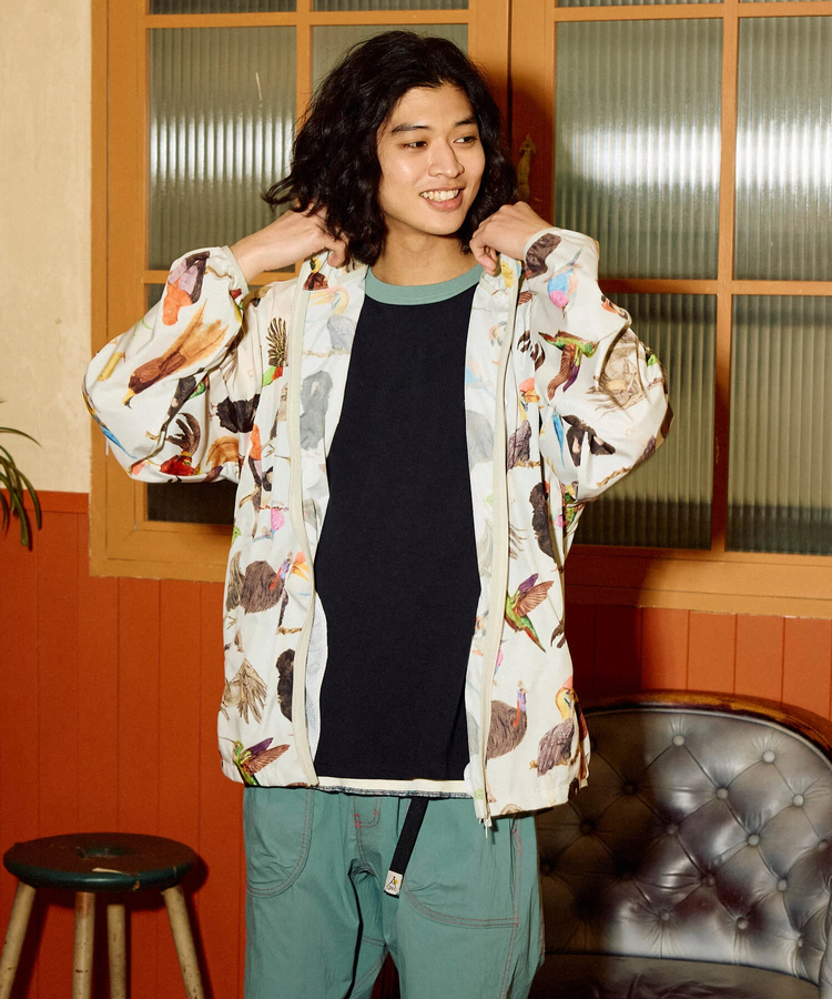 go slow caravan(ゴースローキャラバン) |マイクロリップ目立っちゃぶるパーカーJKT (MENS)