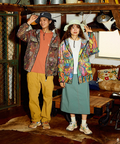 go slow caravan(ゴースローキャラバン) |総柄プリントメッシュ防蚊加工パーカーJKT (MENS)