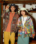 go slow caravan(ゴースローキャラバン) |総柄プリントメッシュ防蚊加工パーカーJKT (MENS)