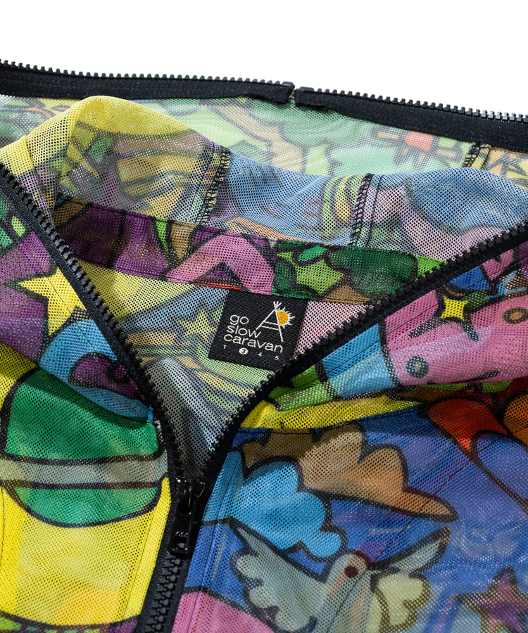 go slow caravan(ゴースローキャラバン) |総柄プリントメッシュ防蚊加工パーカーJKT (MENS)