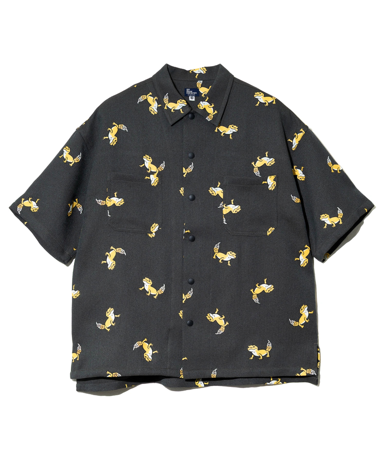 go slow caravan(ゴースローキャラバン) |ブッチャー総柄プリントS/Sシャツ (MENS/WOMENS)