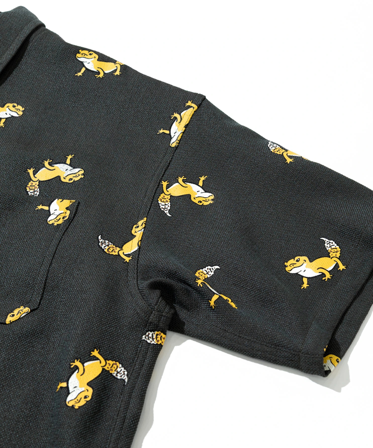 go slow caravan(ゴースローキャラバン) |ブッチャー総柄プリントS/Sシャツ (MENS/WOMENS)