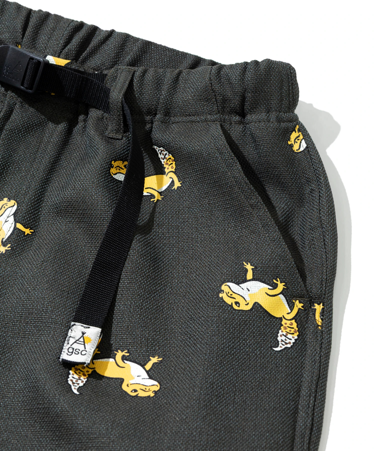 go slow caravan(ゴースローキャラバン) |ブッチャー総柄プリントイージーショーツ (MENS)