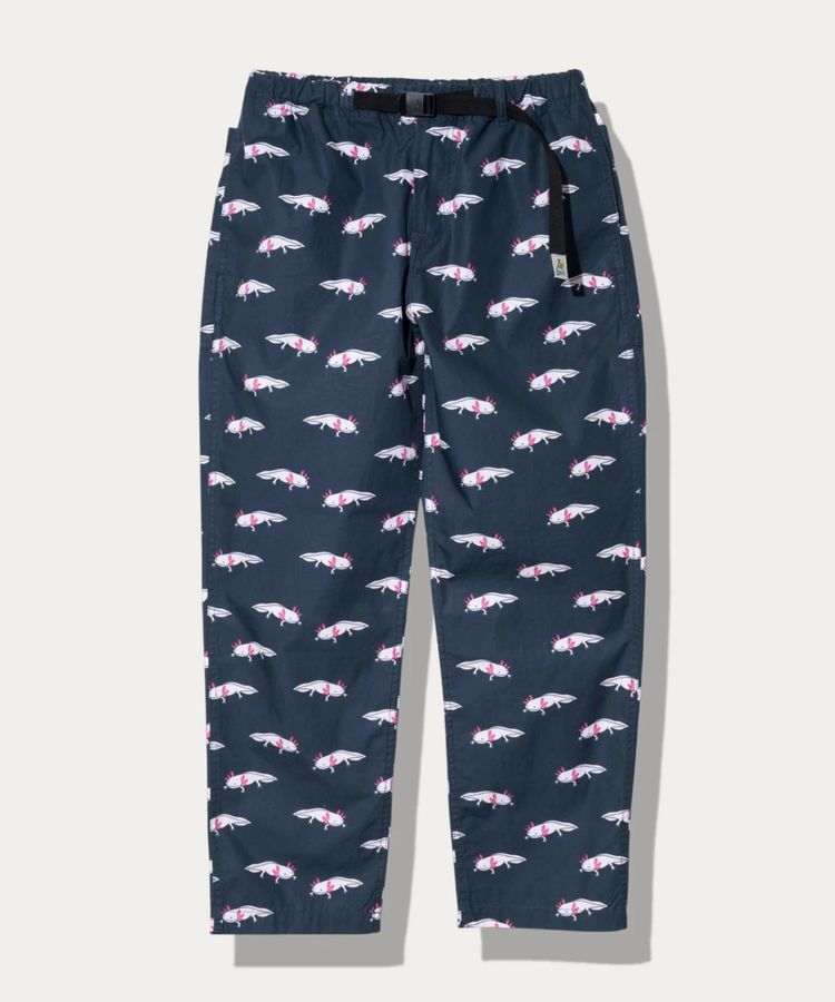 go slow caravan(ゴースローキャラバン) |タイプライター総柄プリントハイクパンツ (MENS)