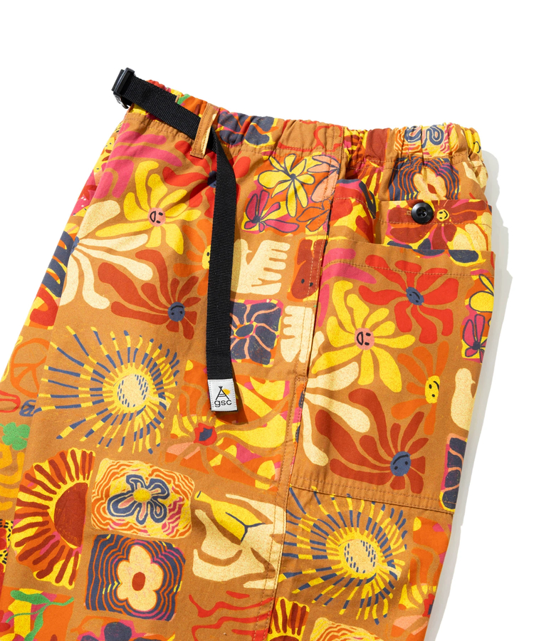 go slow caravan(ゴースローキャラバン) |タイプライター総柄プリントハイクパンツ (MENS)