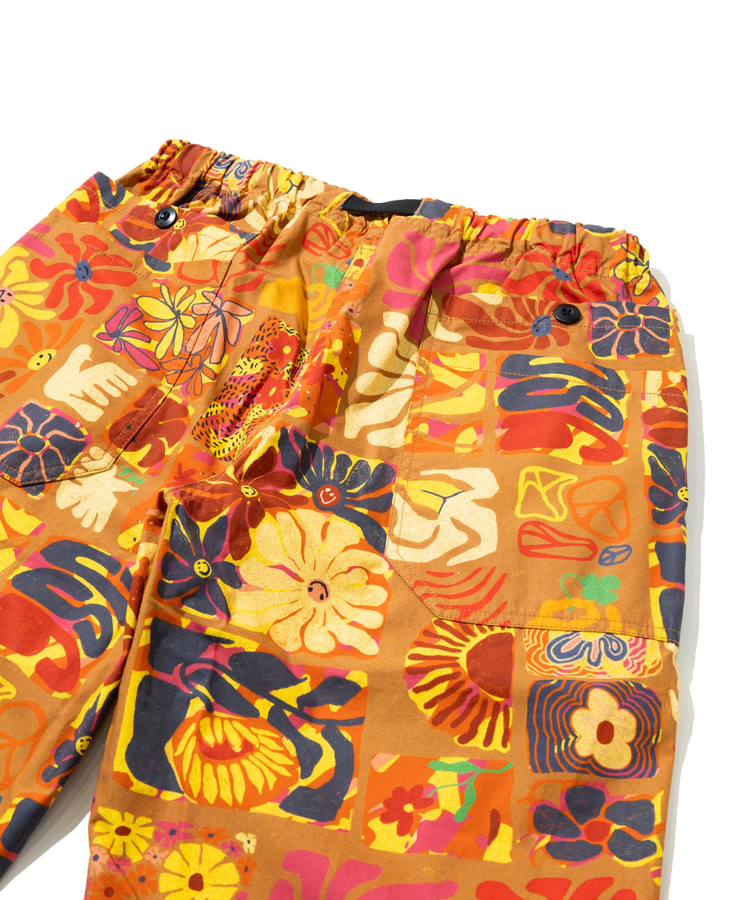 go slow caravan(ゴースローキャラバン) |タイプライター総柄プリントハイクパンツ (MENS)