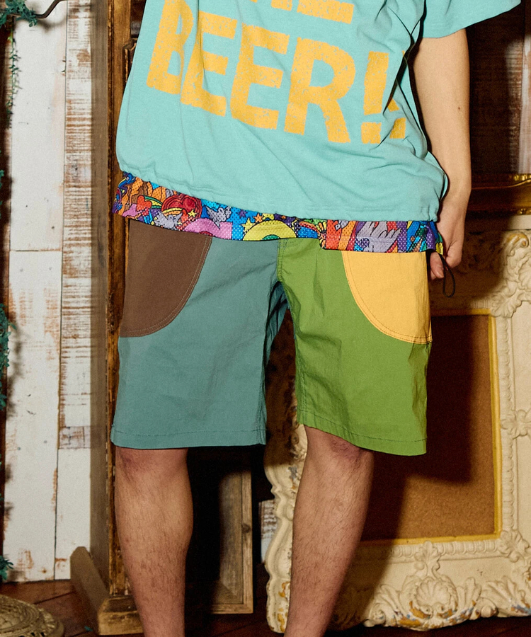 go slow caravan(ゴースローキャラバン) |N/Cストレッチクレイジー脇ポケショーツ (MENS/WOMENS)