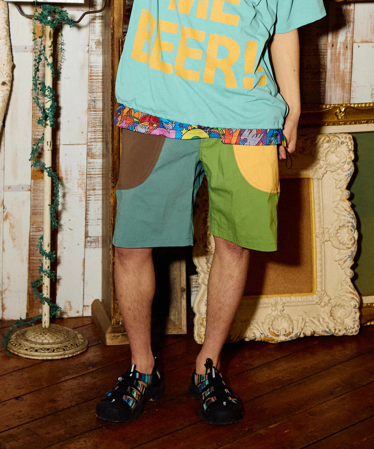 go slow caravan(ゴースローキャラバン) |N/Cストレッチクレイジー脇ポケショーツ (MENS/WOMENS)