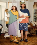 go slow caravan(ゴースローキャラバン) |タイプライター総柄プリントイージーショーツ (MENS)