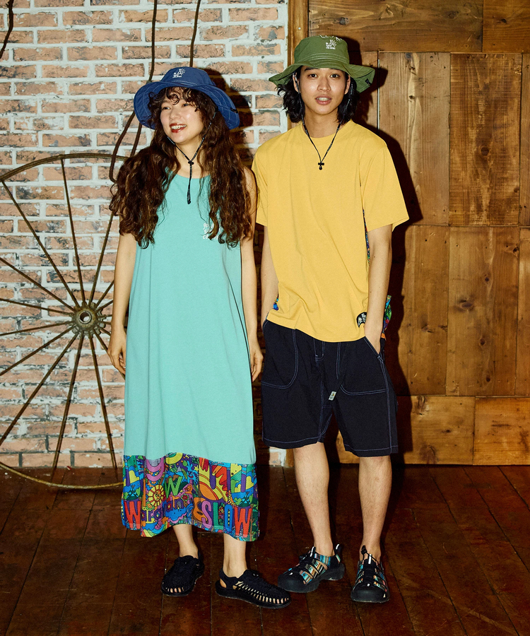 go slow caravan(ゴースローキャラバン) |N/Cストレッチベイカーショーツ (MENS)
