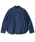 go slow caravan(ゴースローキャラバン) |LIHGT OZデニムパネル刺繍シャツ (MENS)