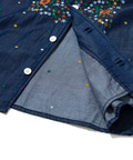 go slow caravan(ゴースローキャラバン) |LIHGT OZデニムパネル刺繍シャツ (MENS)