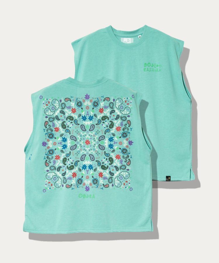 go slow caravan(ゴースローキャラバン) |Drymix ペイズリー ノースリーブ BIG TEE (MENS)