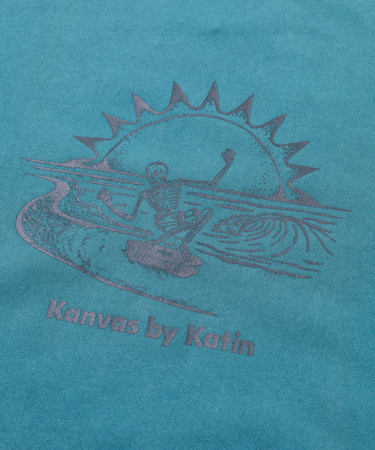 go slow caravan(ゴースローキャラバン) |【GSC別注】KATIN/ケイティン スカル製品染めトレーナー -SKATEBOARD- (MENS)