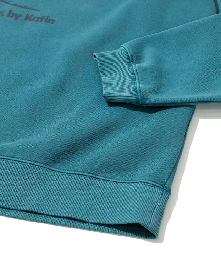 go slow caravan(ゴースローキャラバン) |【GSC別注】KATIN/ケイティン スカル製品染めトレーナー -SKATEBOARD- (MENS)