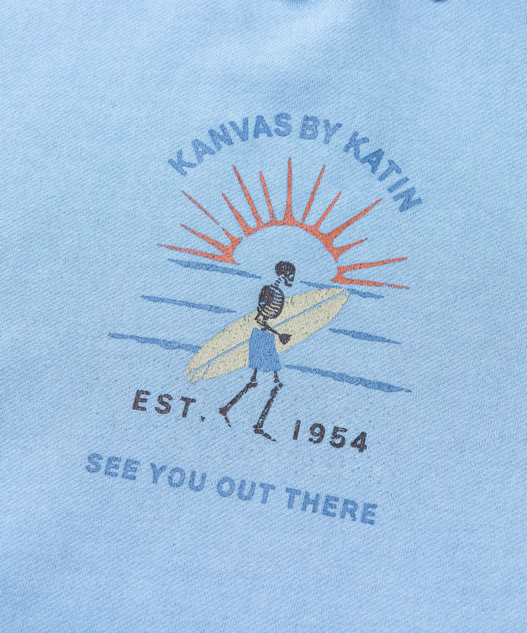 go slow caravan(ゴースローキャラバン) |【GSC別注】KATIN/ケイティン スカル製品染め POパーカー -SURF- (MENS)
