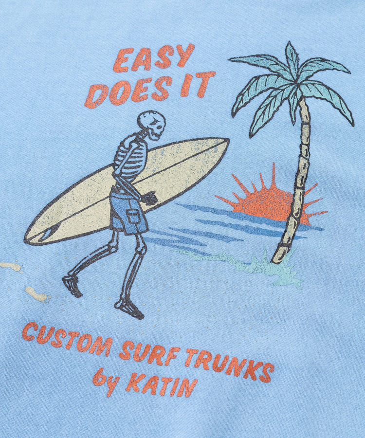 go slow caravan(ゴースローキャラバン) |【GSC別注】KATIN/ケイティン スカル製品染め POパーカー -SURF- (MENS)