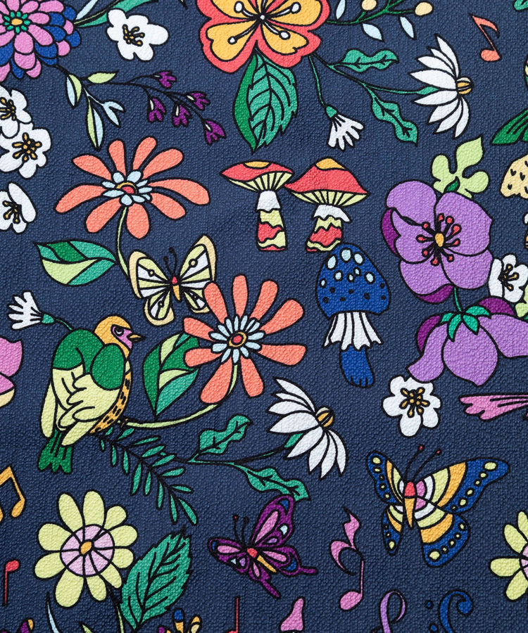 go slow caravan(ゴースローキャラバン) |ストレッチサッカー総柄プリントアンクルパンツ (MENS/WOMENS)