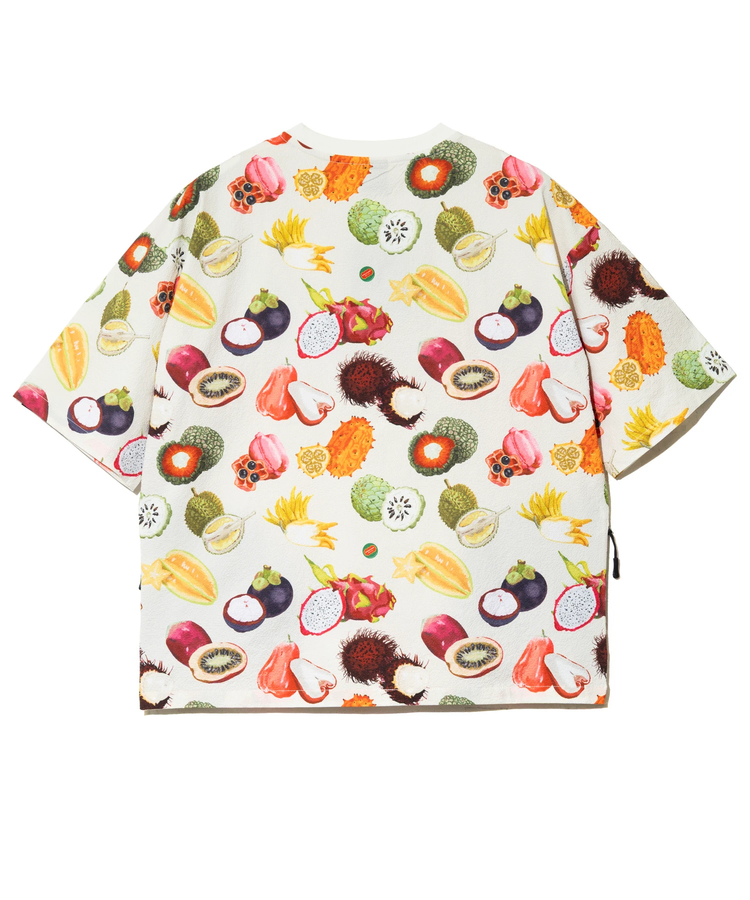 go slow caravan(ゴースローキャラバン) |ストレッチサッカー総柄プリントS/STEE (MENS)