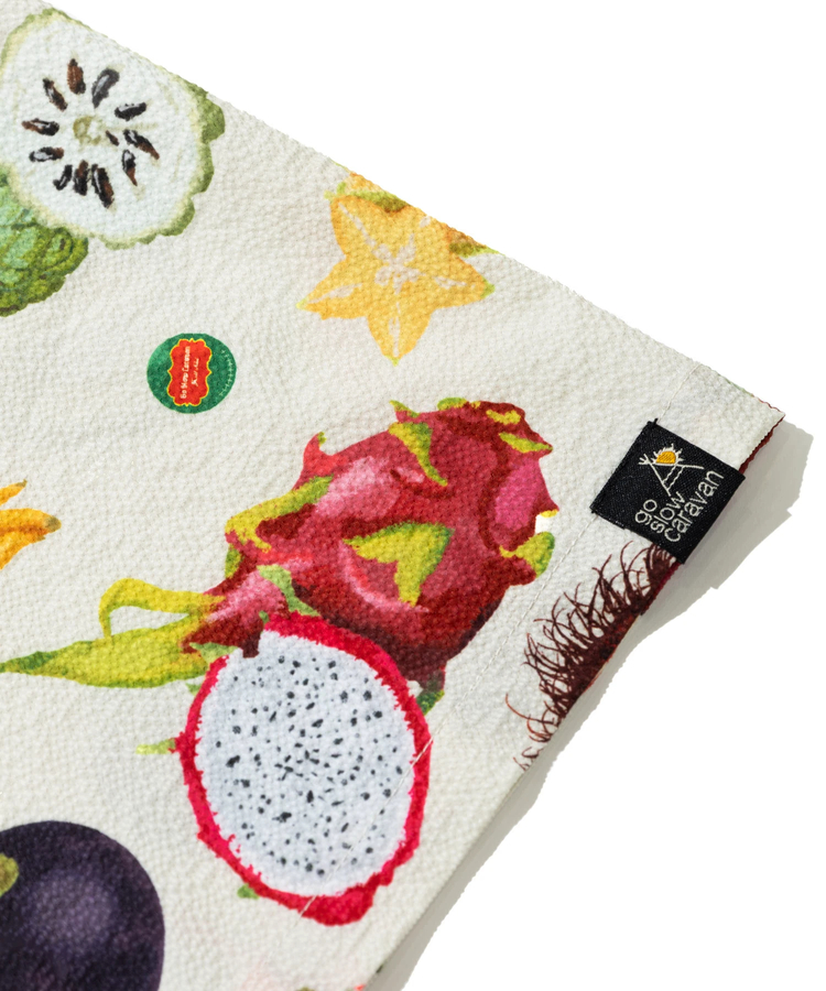 go slow caravan(ゴースローキャラバン) |ストレッチサッカー総柄プリントS/STEE (MENS)