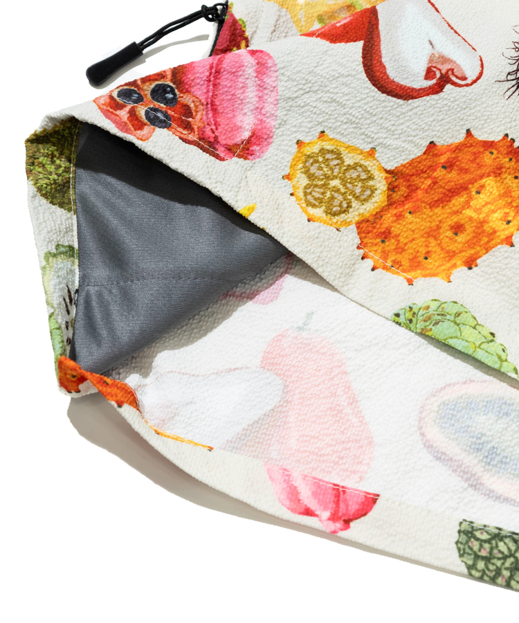 go slow caravan(ゴースローキャラバン) |ストレッチサッカー総柄プリントS/STEE (MENS)