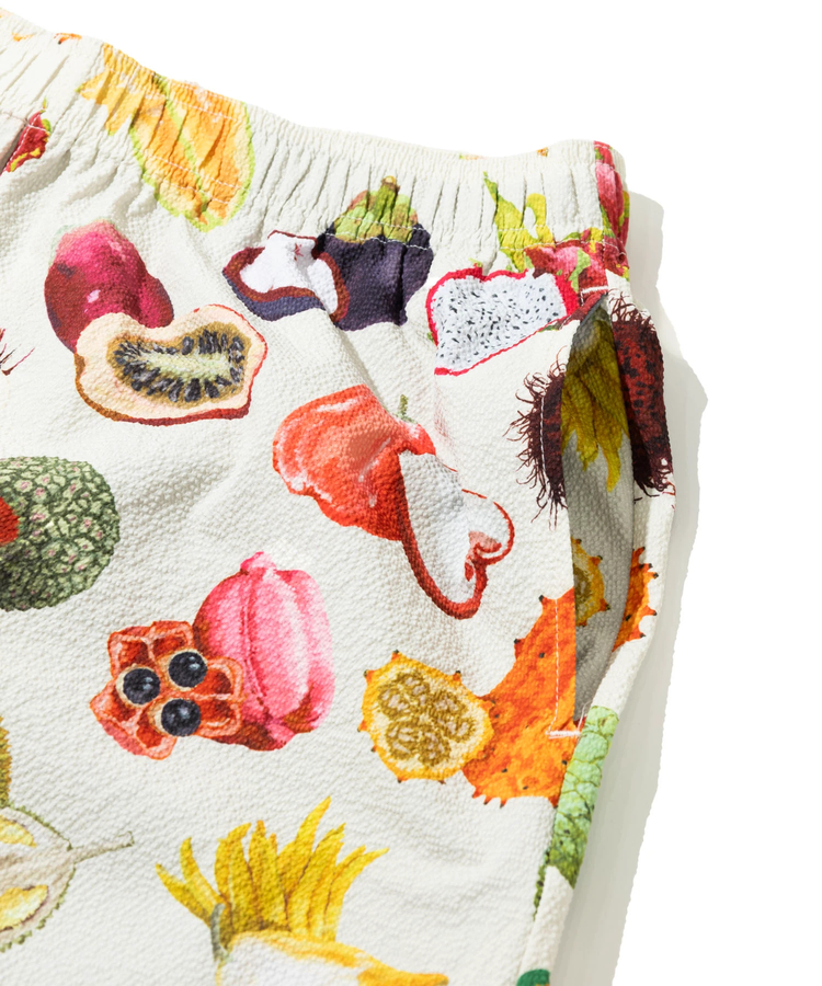 go slow caravan(ゴースローキャラバン) |ストレッチサッカー総柄プリントイージーショーツ (MENS)