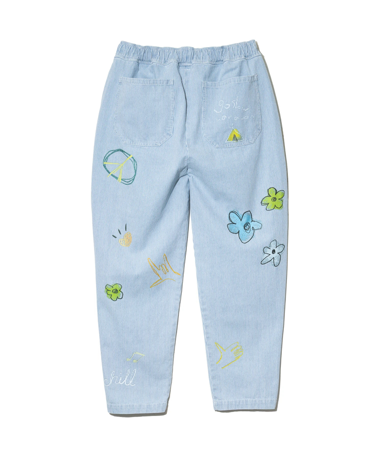 go slow caravan(ゴースローキャラバン) |落書きプリントイージーパンツ (MENS/WOMENS)