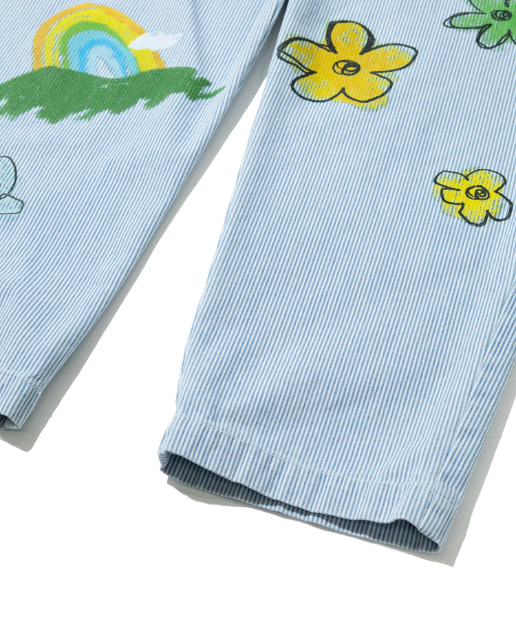 go slow caravan(ゴースローキャラバン) |落書きプリントイージーパンツ (MENS/WOMENS)