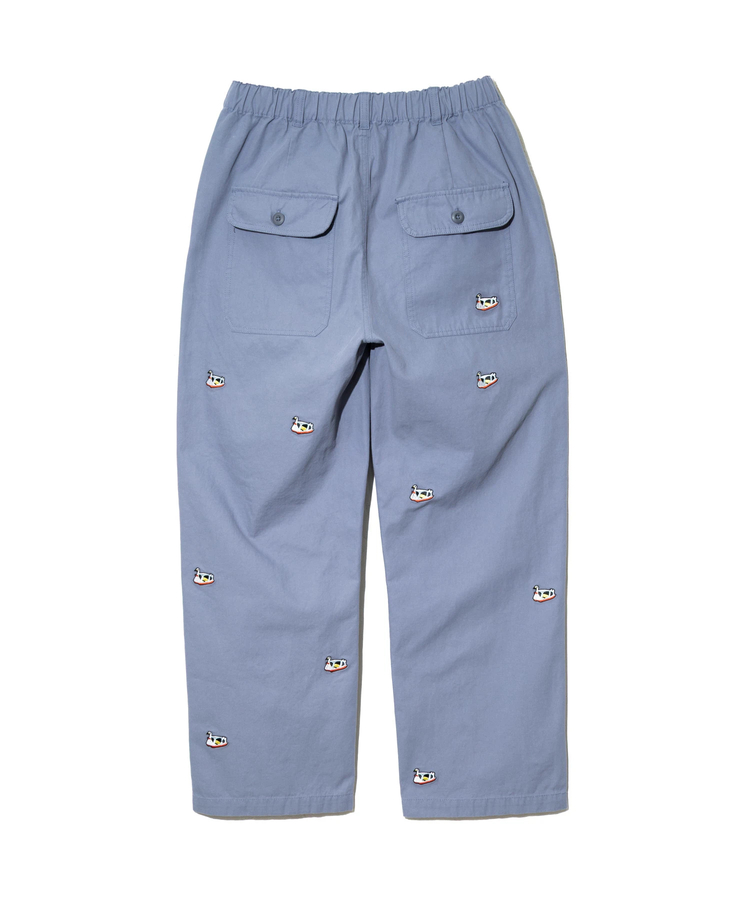 go slow caravan(ゴースローキャラバン) |コットンスラブ刺繍ベイカーパンツ (MENS)